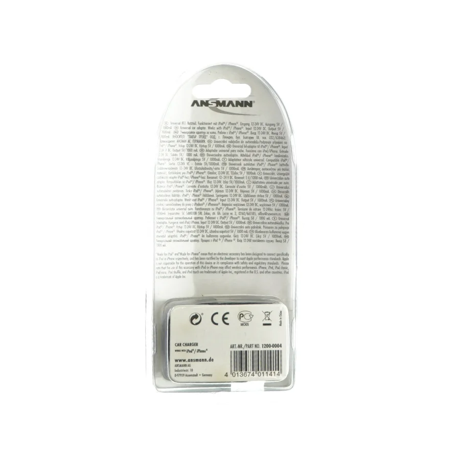 Biloplader til ipad og iphone fra Ans-mann