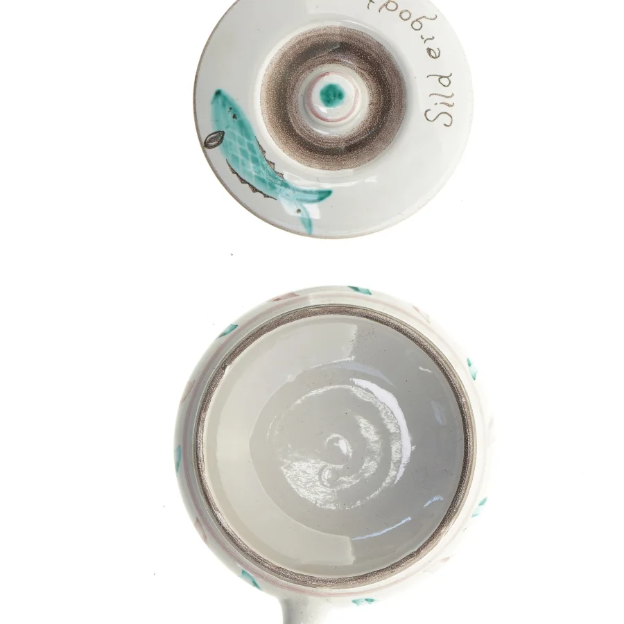 Hedebo keramik skål/fad (str. Ø 16 cm)