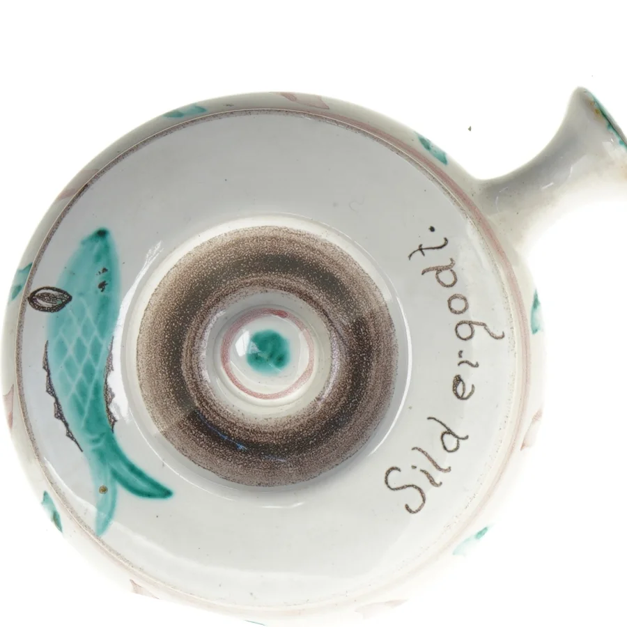 Hedebo keramik skål/fad (str. Ø 16 cm)