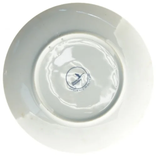 Porcelæsnplatte "Farre Kirke" fra Svane porcelæn (str. Ø 19 cm)