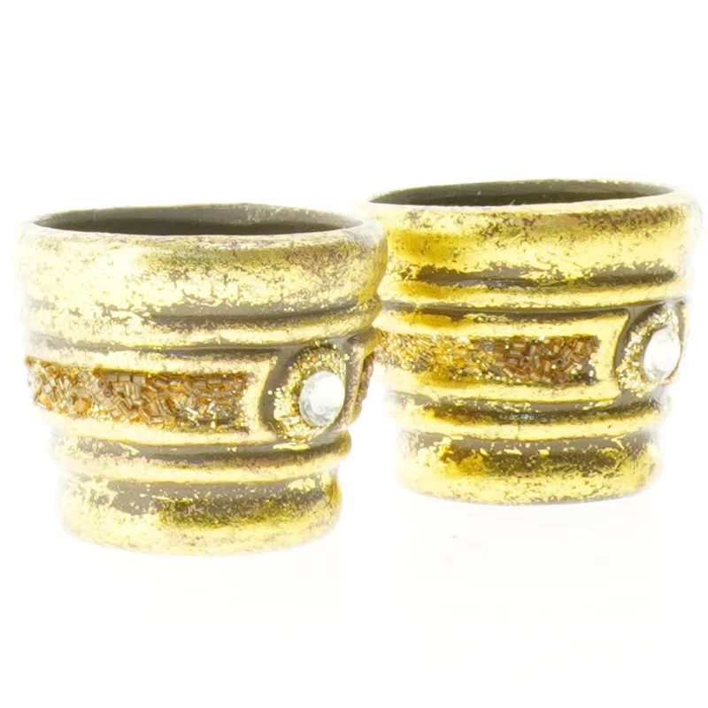 Gyldne Lysestager/minipotter (str. 6 x 7 cm)