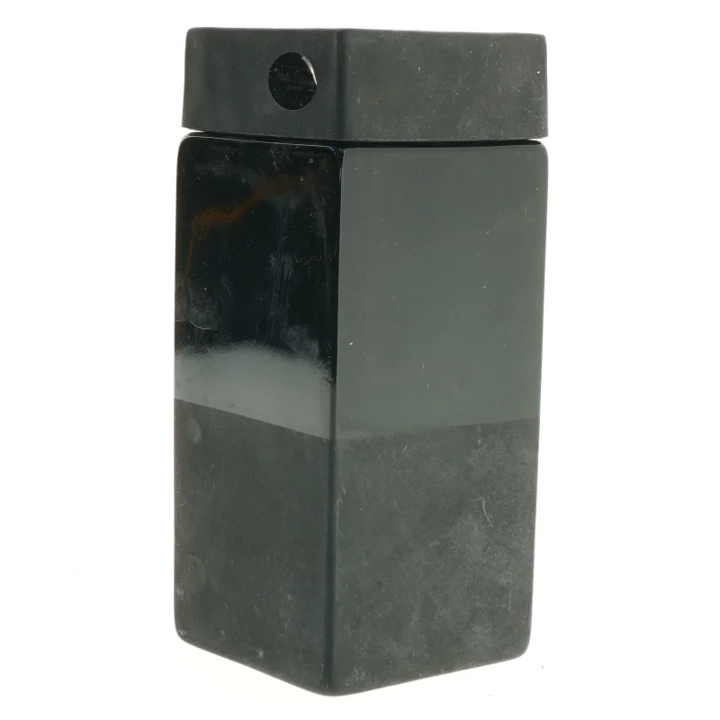 Sort beholder med låg (str. 19 x 8 cm)