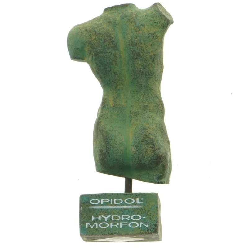 Skulptur af mandekrop (str. 14 x 6 cm)