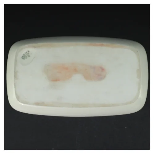 Porcelæn fad med blomstermotiv fra B&G (str. 27,5 x 15,5 cm)