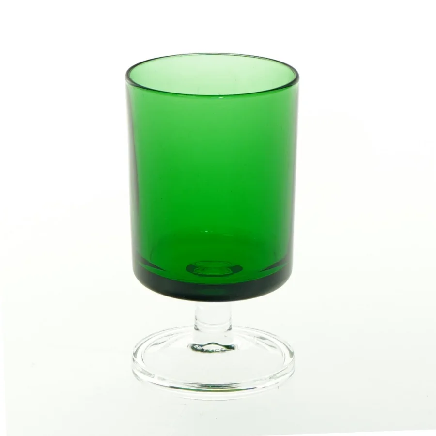 Grønt glas (str. H. 10 cm ø. 6 cm)