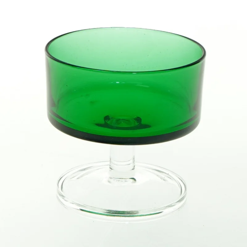 Grønt glas (str. H. 8,5 cm ø. 8,5 cm)
