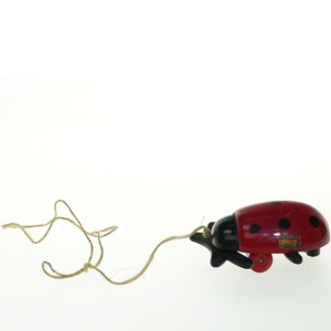 BRIO trækdyr, mariehøne fra Brio (str. Længde. 10,5 cm)