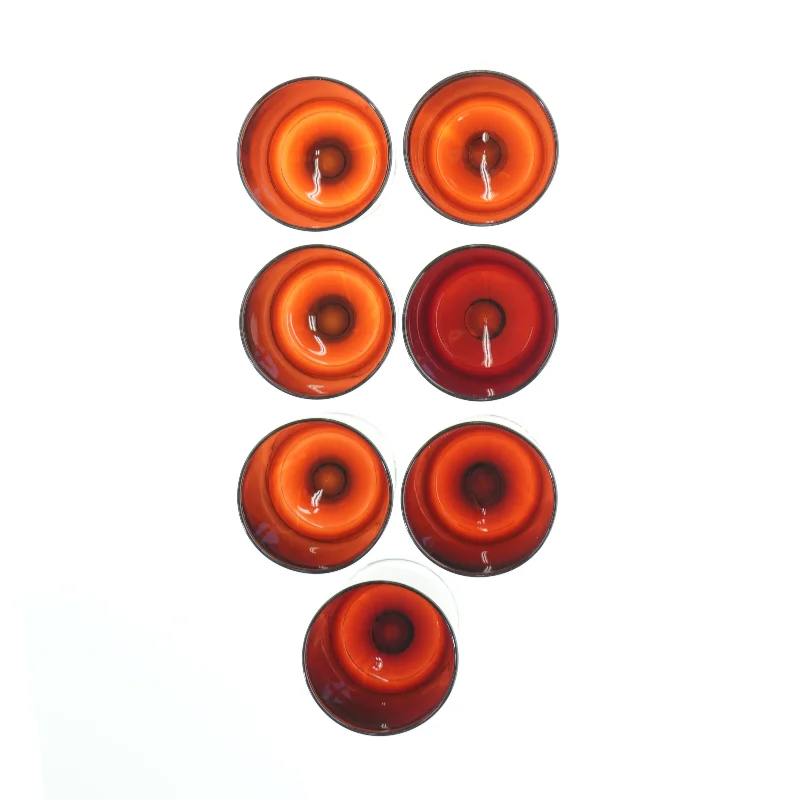 Røde glas fra Luminarc (str. H 11,5 cm, ø. 7 cm)