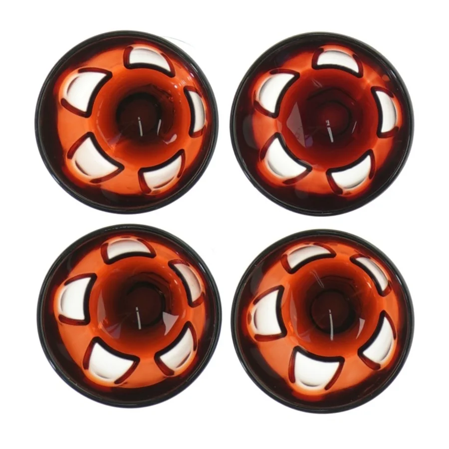 Vintage rødvinsglas (str. H 8,5 cm, ø 4,5 cm)