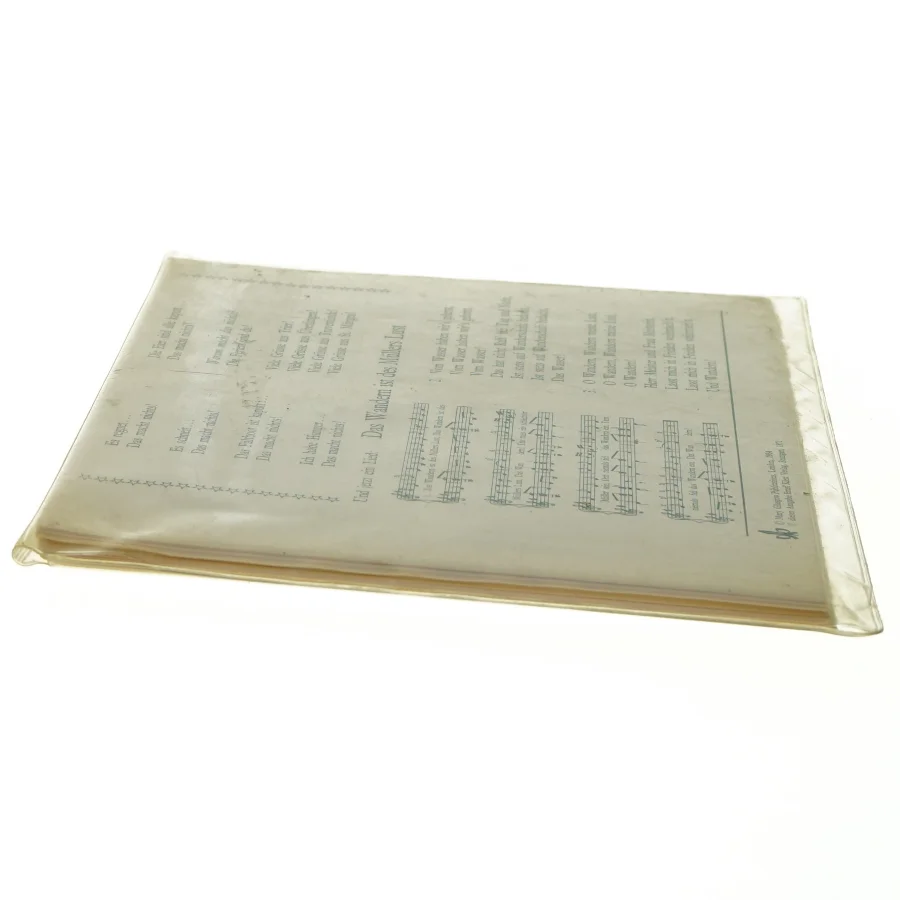 Gammel tysk sangbog fra Okay (str. 24 x 17 cm)