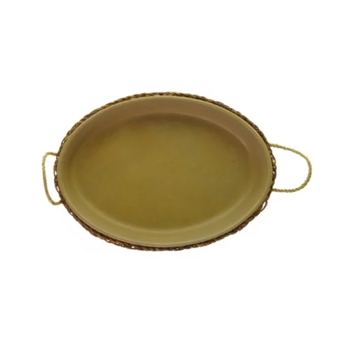 Porcelæns fad med bærgerkurv