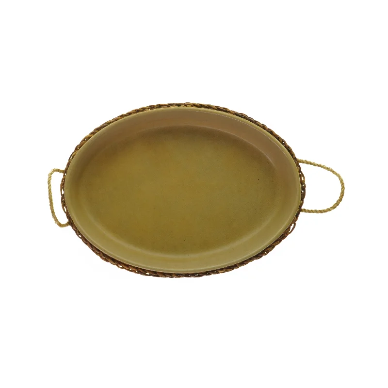 Porcelæns fad med bærgerkurv