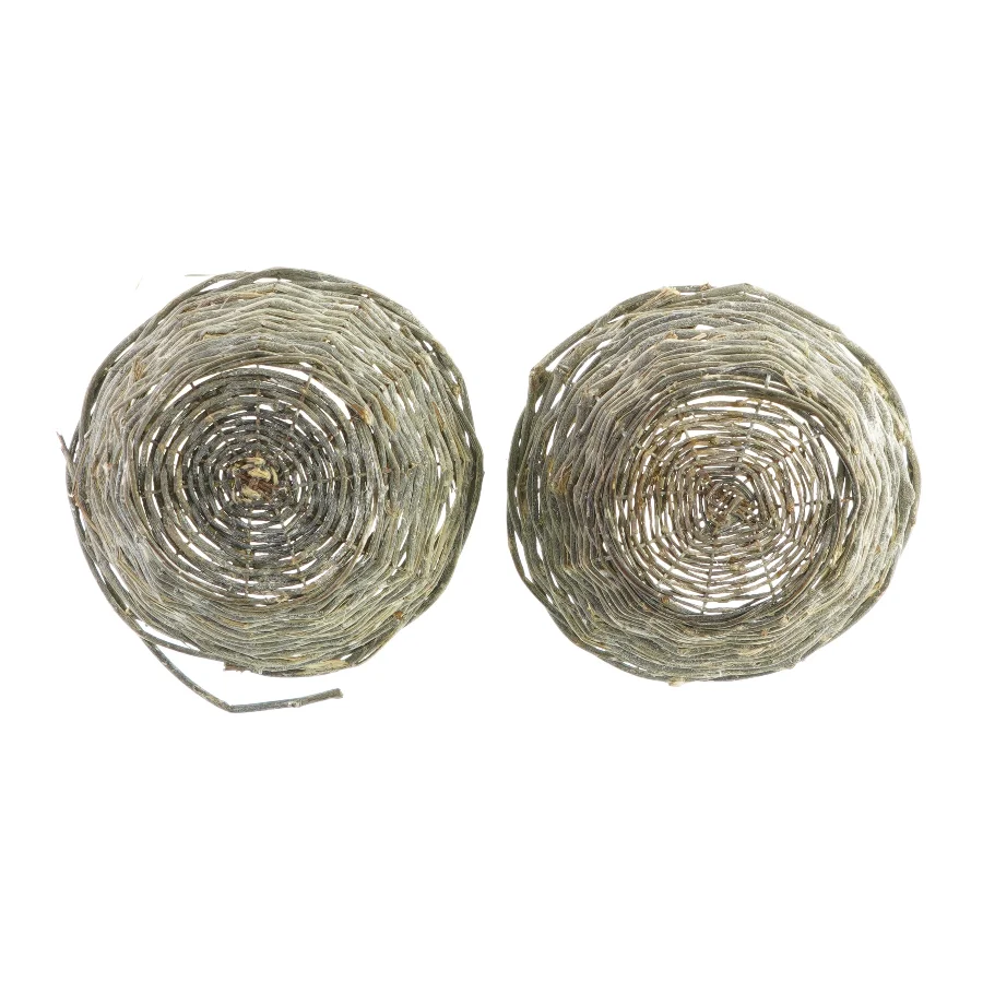 Urtepotte kurv i flet (2 styk)