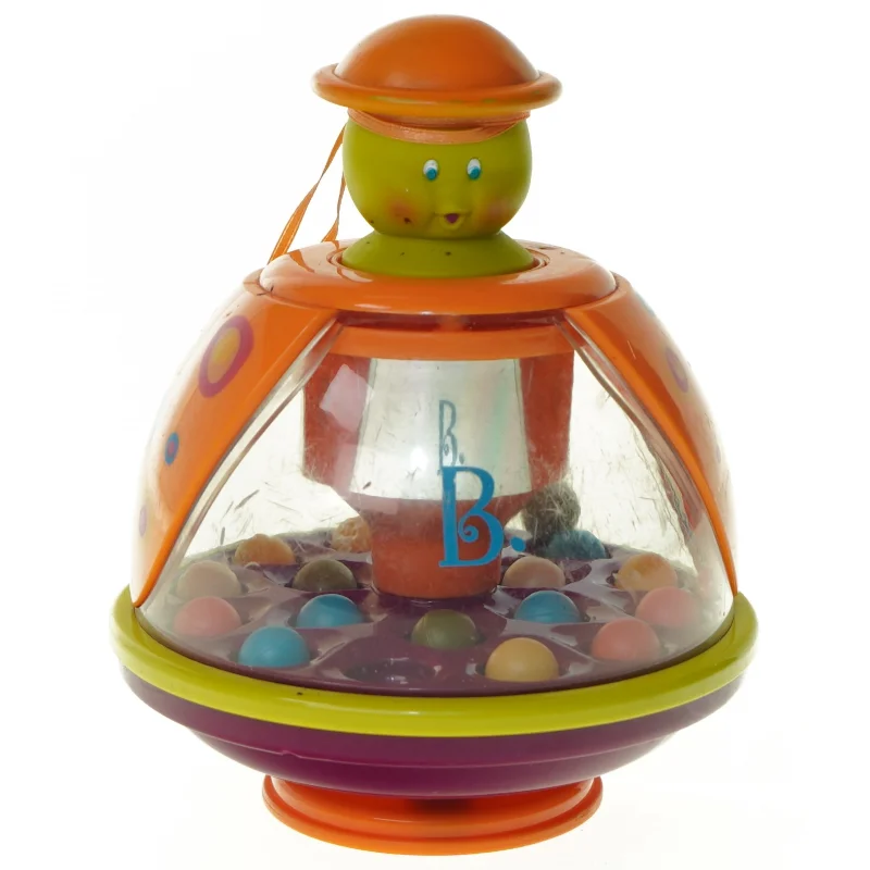 Babylegetøj, snurretop fra B (str. 17 x 14 cm)