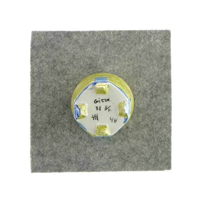 Lysestage til fyrfadslys - hjemmemalet