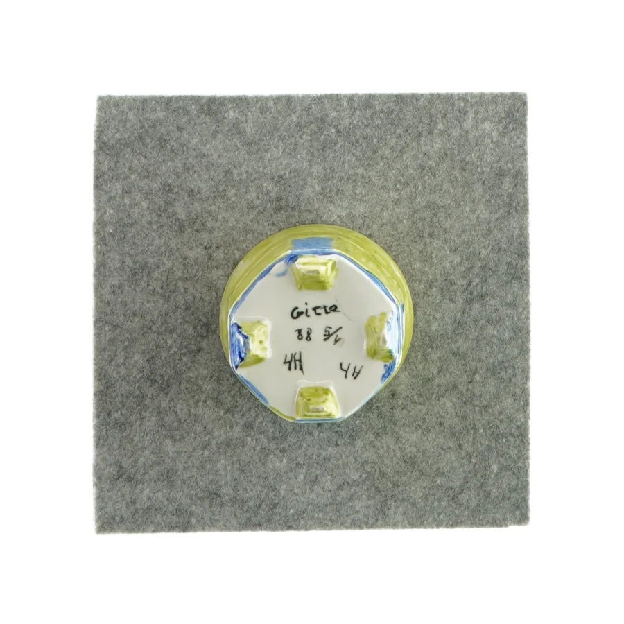 Lysestage til fyrfadslys - hjemmemalet