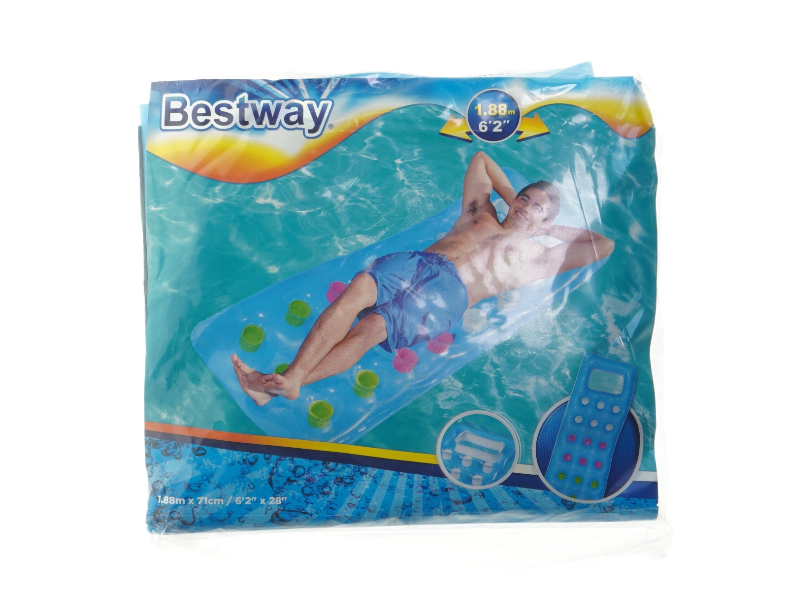 Oppustelig luftmadras fra Bestway (str. 1,88 m)