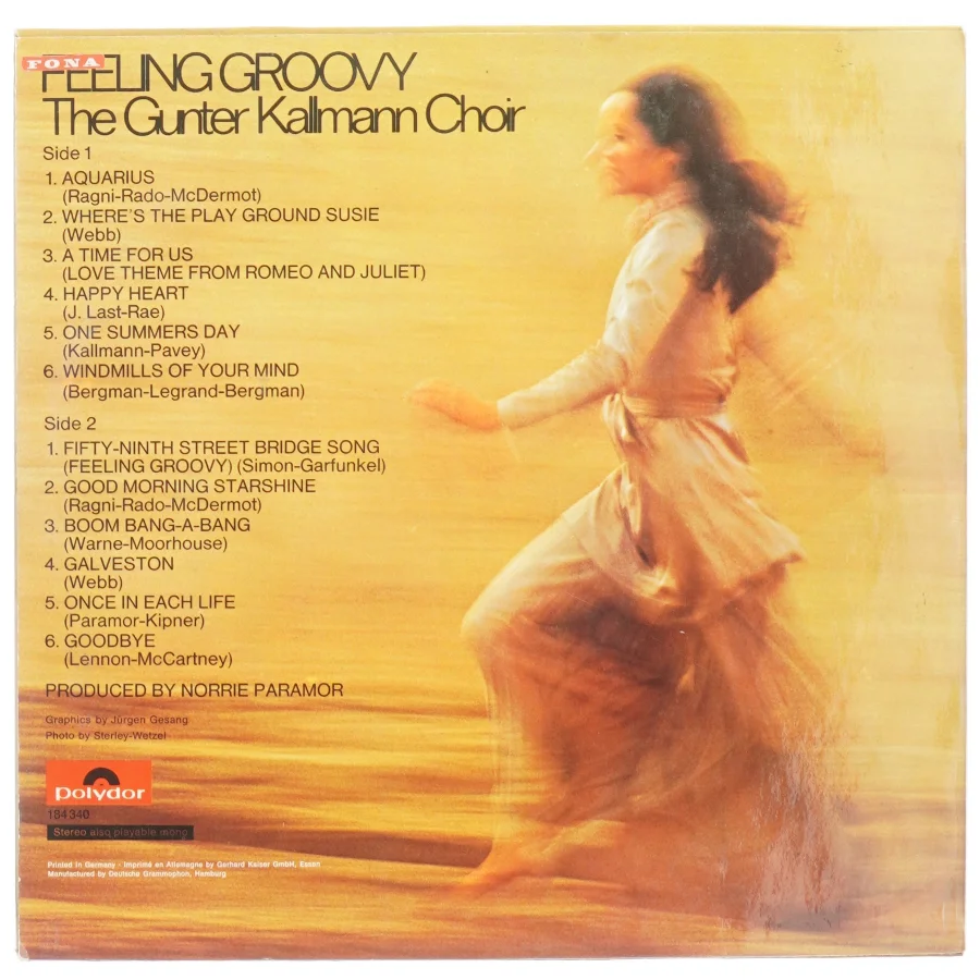 Feeling Groovy the Gunter Kallmann choir fra Polydor Stereo (str. 31 x 31 cm)