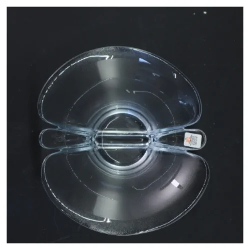 Glas vase fra Holmegård (str. 8x17 cm)