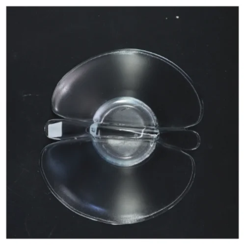 Glas vase fra Holmegård (str. 8x17 cm)