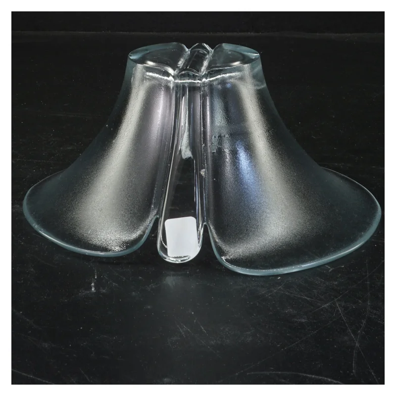 Glas vase fra Holmegård (str. 8x17 cm)