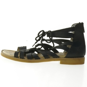 Sorte sandaler med remme og lynlås fra Primigi (str. 36 )