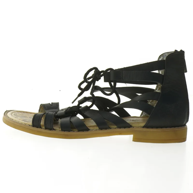 Sorte sandaler med remme og lynlås fra Primigi (str. 36 )