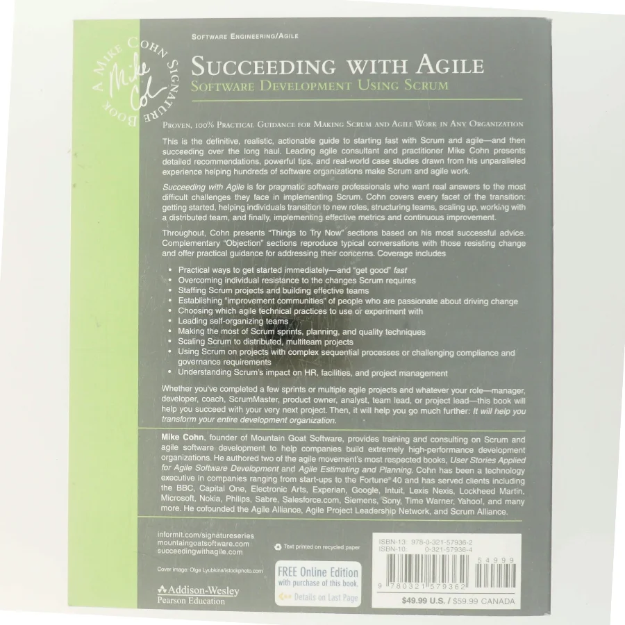 Succeeding with Agile af Mike Cohn (Bog)