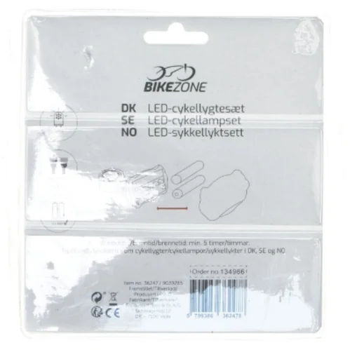 LED cykellygte sæt fra Bikezone
