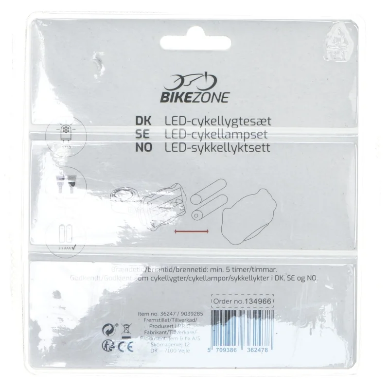 LED cykellygte sæt fra Bikezone