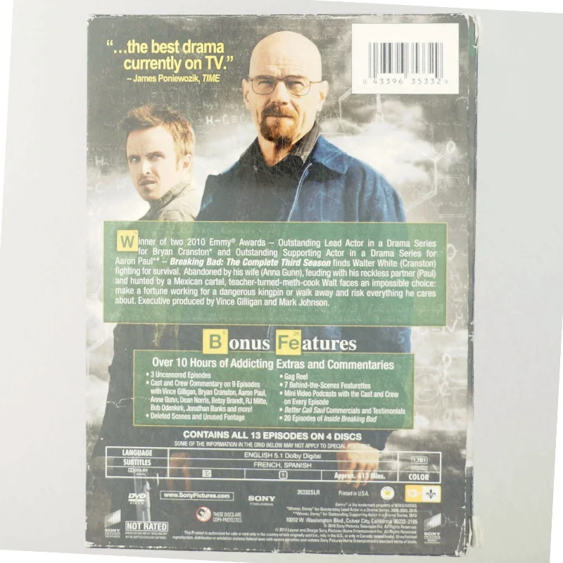 Breaking Bad - Den Komplette Tredje Sæson DVD fra Sony Pictures