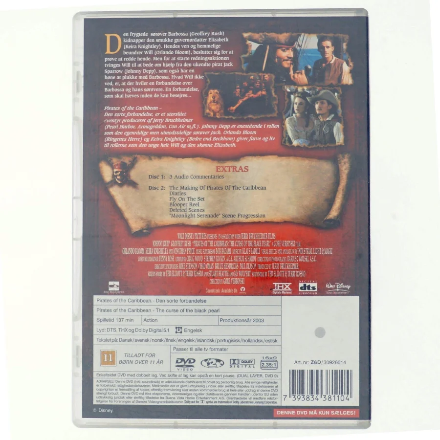 Pirates of Carribean (2disc): Sorte for