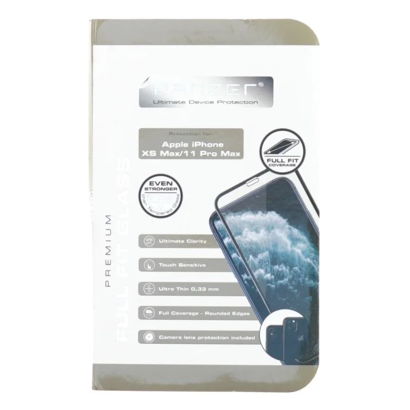 Beskyttelsesglas til Apple iPhone XS Max 11 pro max fra Panzer