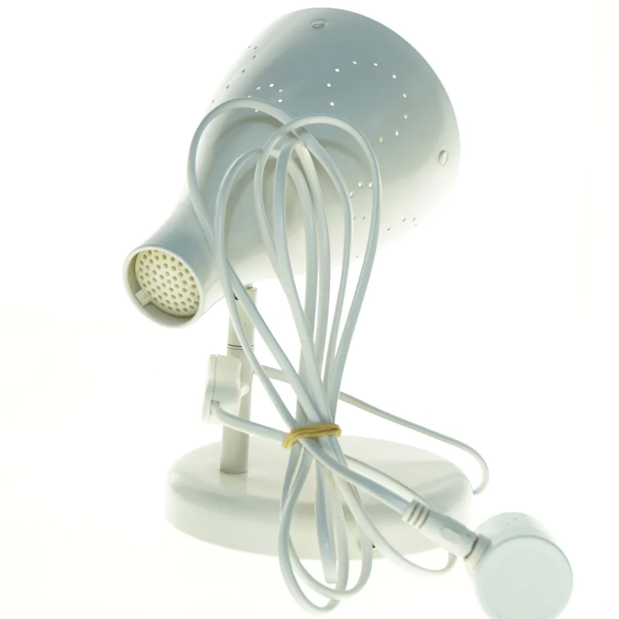 Hvid bordlampe (str. 20 x 17 25 cm)