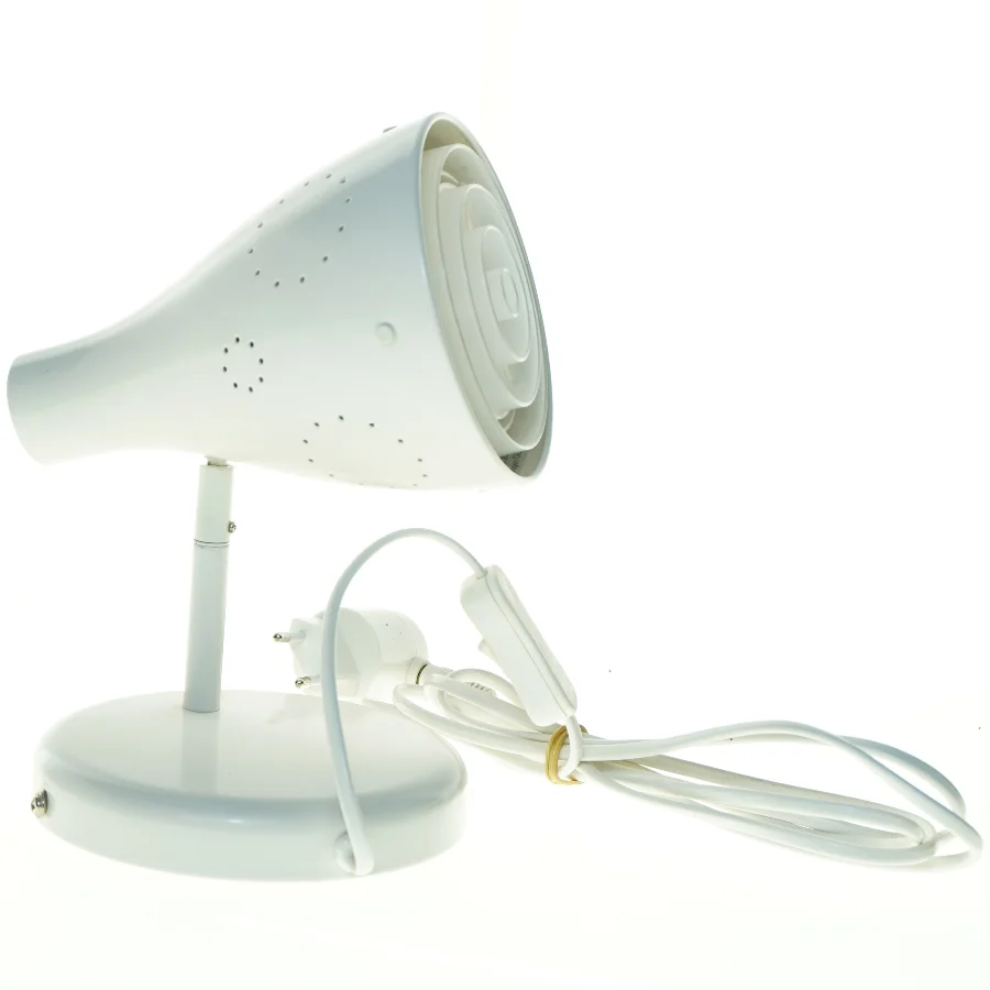 Hvid bordlampe (str. 20 x 17 25 cm)