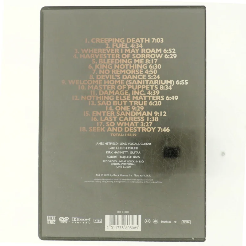 Metallica, Devil´s dance, lisbon 2008