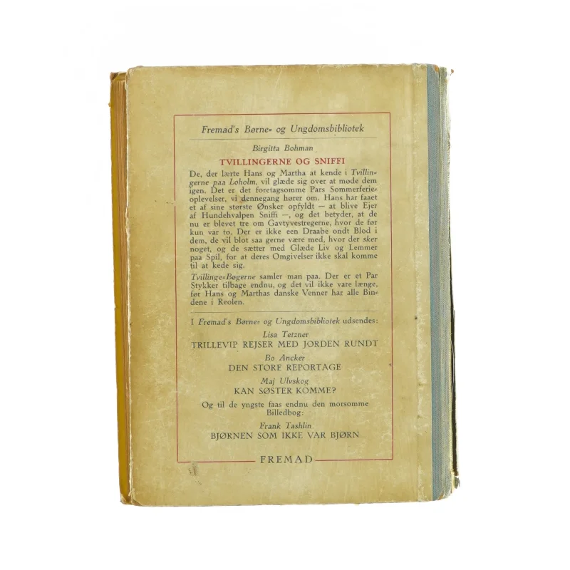 Tvillingerne og Sniffi af Birgitta Bohman (Bog)