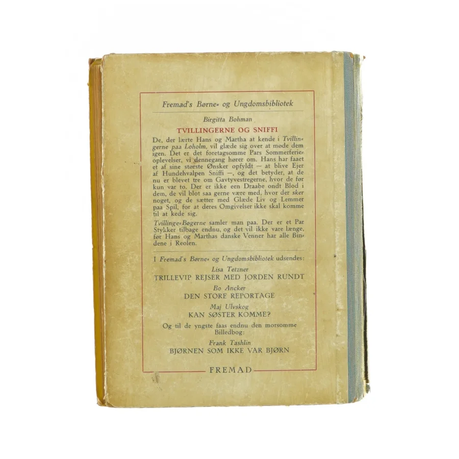 Tvillingerne og Sniffi af Birgitta Bohman (Bog)