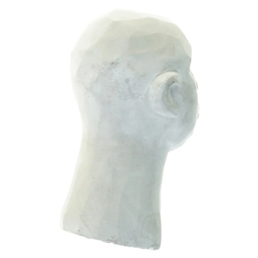 Beton hovedskulptur (str. 14 x 8 cm)