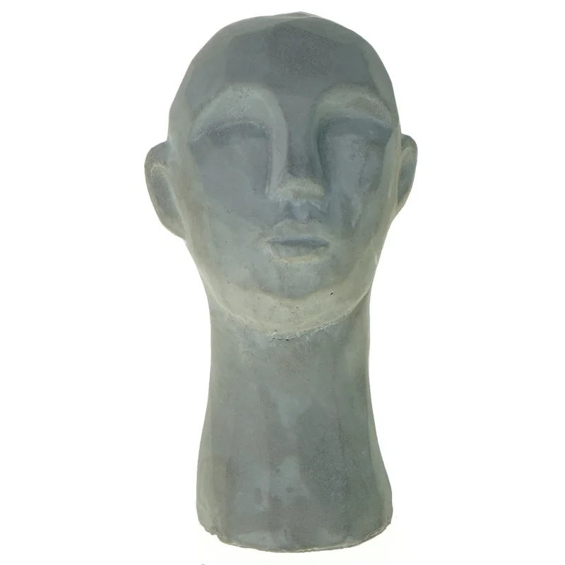 Beton hovedskulptur (str. 14 x 8 cm)