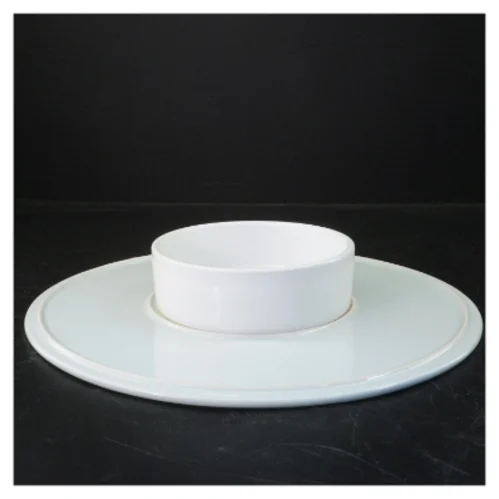 Rund serveringsbakke fra Stelton (str. Ø 32 cm)