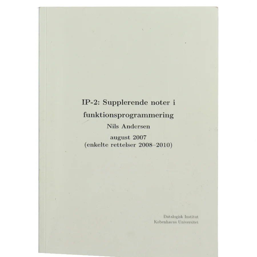 IP-2: supplerende noter i funktionsprogrammering (Bog)