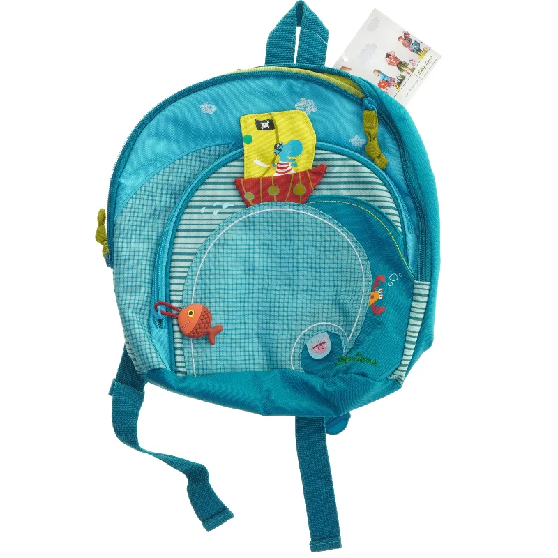 Børne rygsæk med skibsmotiv (str. 30x28 cm)