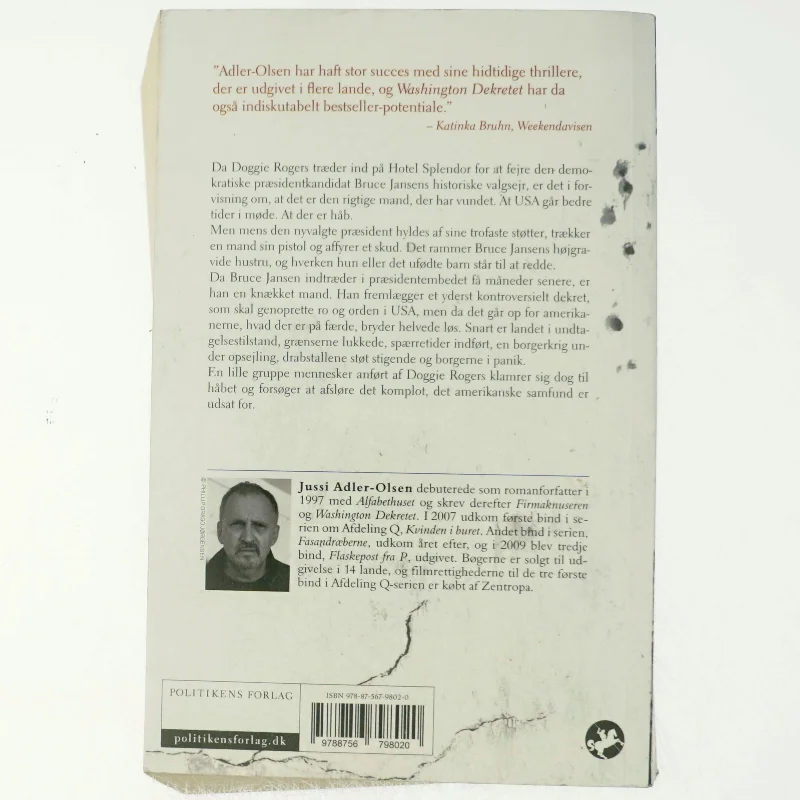Washington dekretet af Jussi Adler-Olsen (Bog)