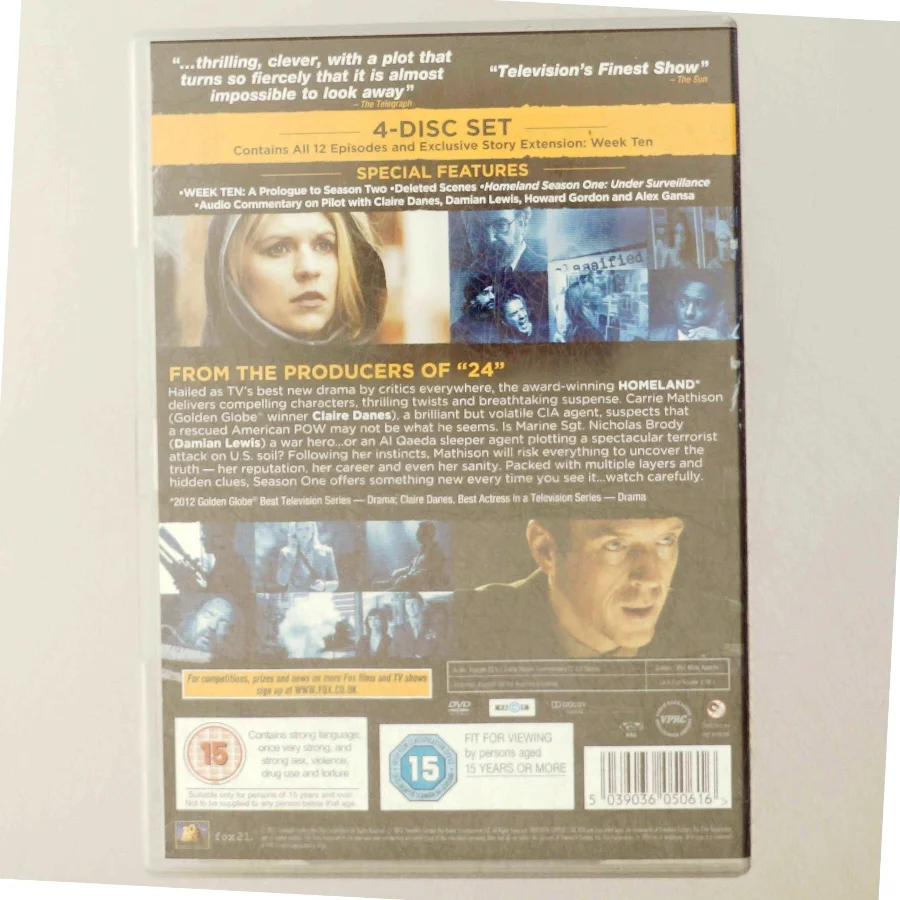 Homeland Sæson 1 DVD Sæt fra 20th Century Fox