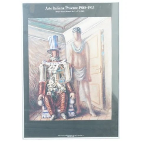 Arte italiana presenze 1900 til 1945 fra Giorgio De Chirico (str. 36 x 50 cm)