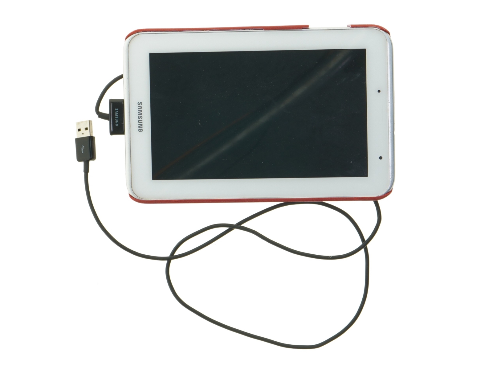Samsung tablet med oplader fra Samsung (str. 20x13 cm)