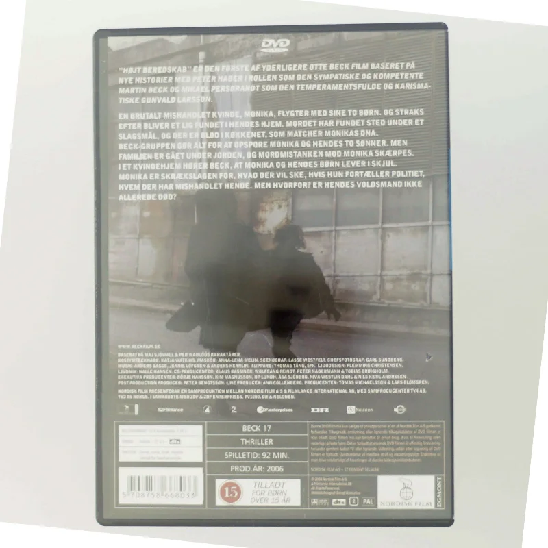 Beck - Højt beredskab DVD fra Nordisk Film
