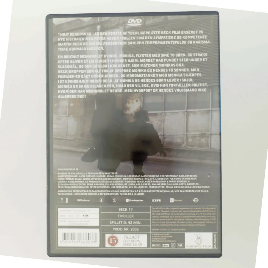 Beck - Højt beredskab DVD fra Nordisk Film