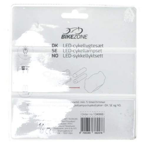 LED cykellygte sæt fra BikeZone
